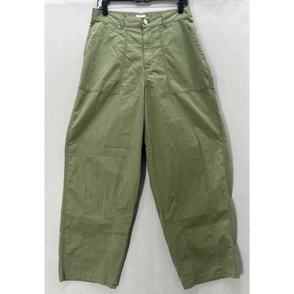 OBEY Relax Women Utility Pants Sage Green Sz 28 Wide Baggy Barrel Y2K